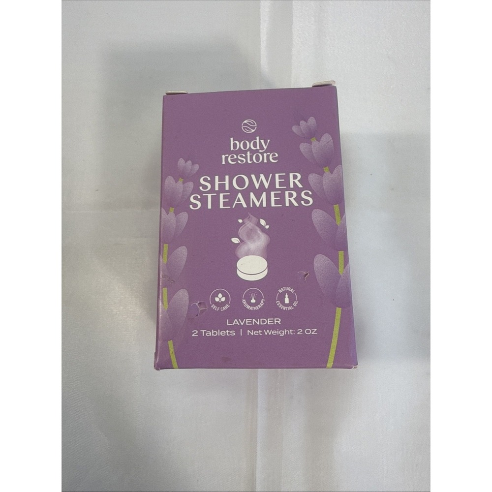 Body Restore Lavender Shower Steamers 2 tablets Lavender Shower Steamers